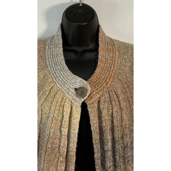 Westbound Women's Cable-Knit Single Button Ombre Cardigan Size XL - Picture 4 of 6